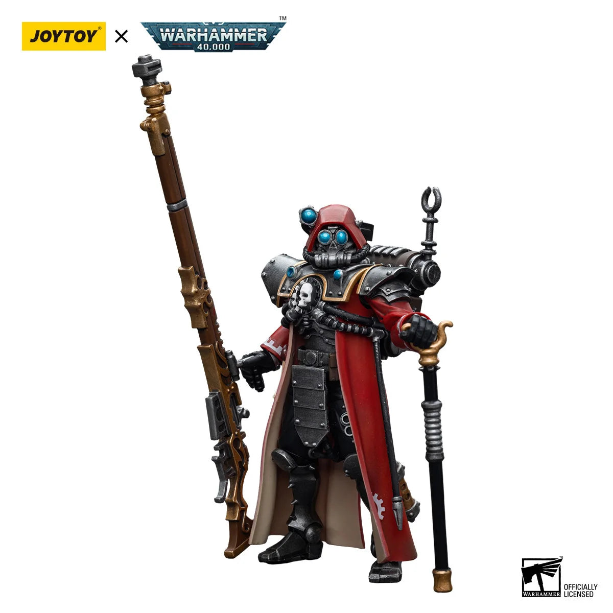 JOYTOY Warhammer 40K 1/18 Action Figures Anime 10.8Cm Adeptus Mechanicus Skitarii Ranger Alpha Transuranic Data-Tether