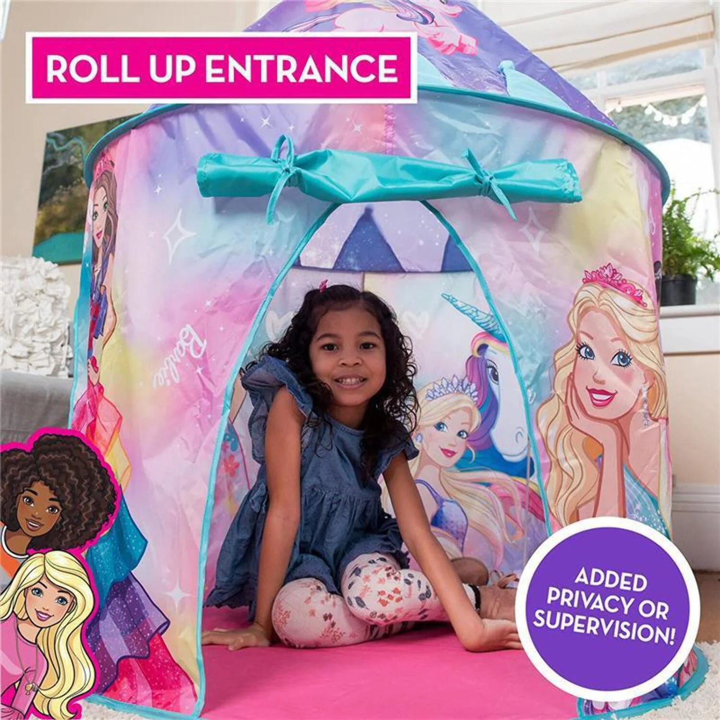Sunny Days - Barbie Pop up Castle Dreamtopia Pink Princess Play Tent