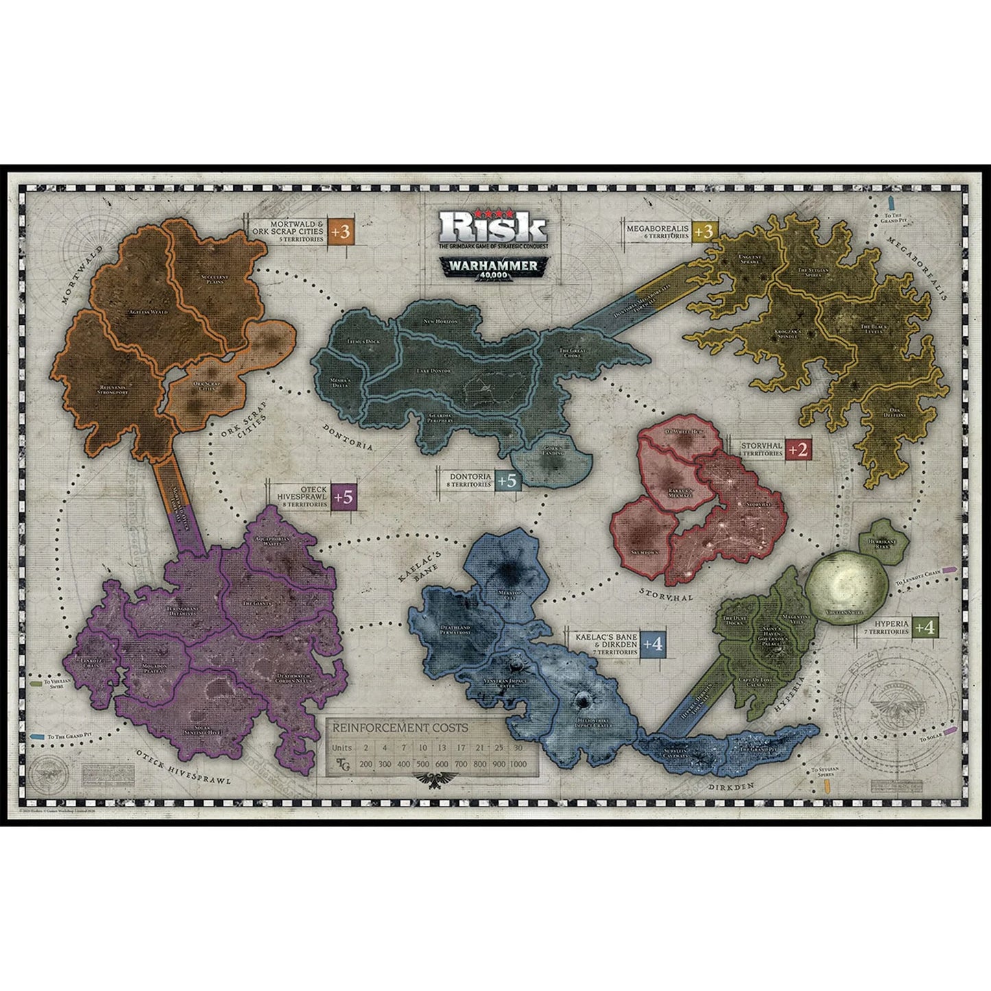 Riskwarhammer 40,000 40K Strategy Board Game Official Warhammer 40K Edition, Themed Risk Game