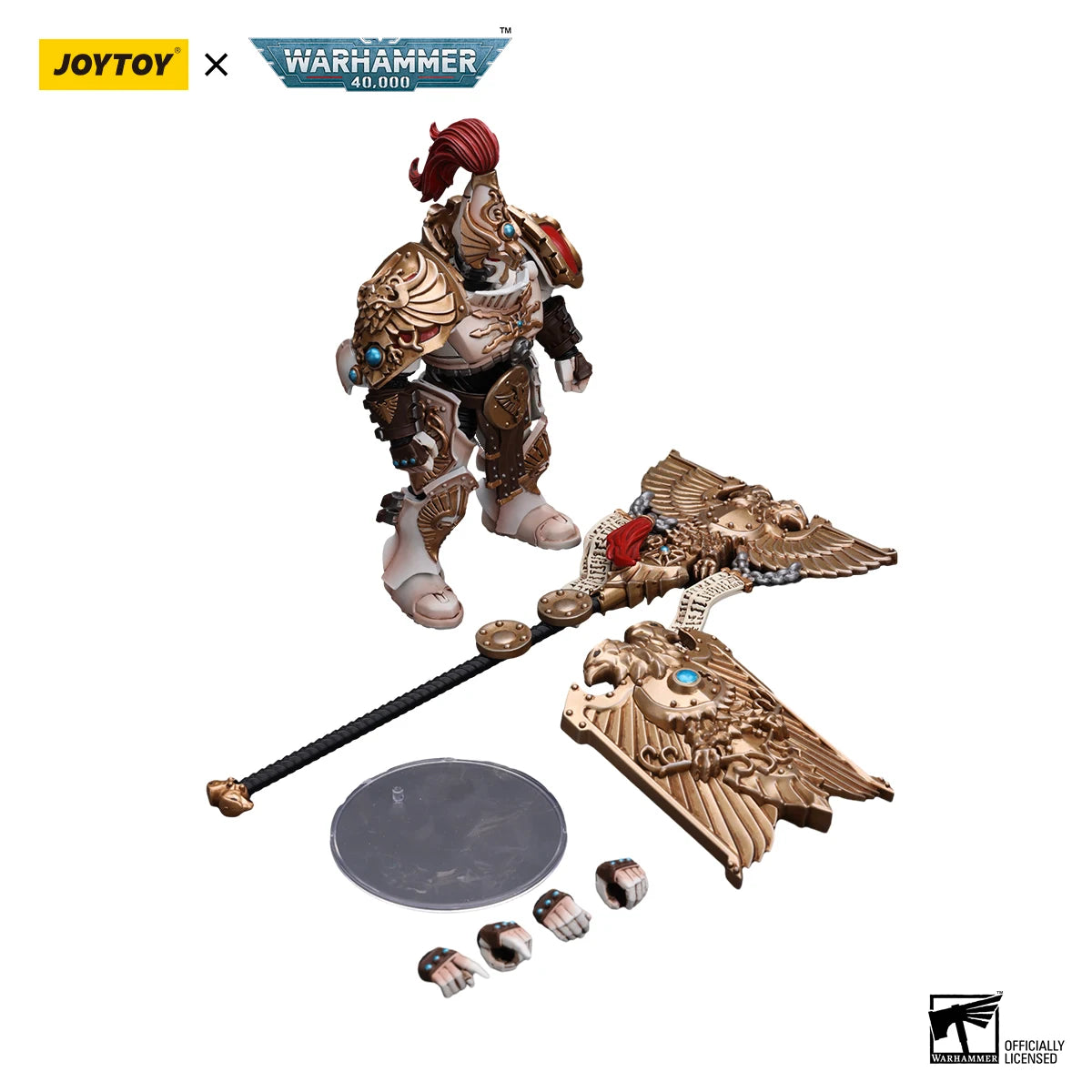 JOYTOY Warhammer 40K 1/18 Action Figures 12.4Cm Adeptus Custodes Solar Watch Custodian Guard Collection Model Toys