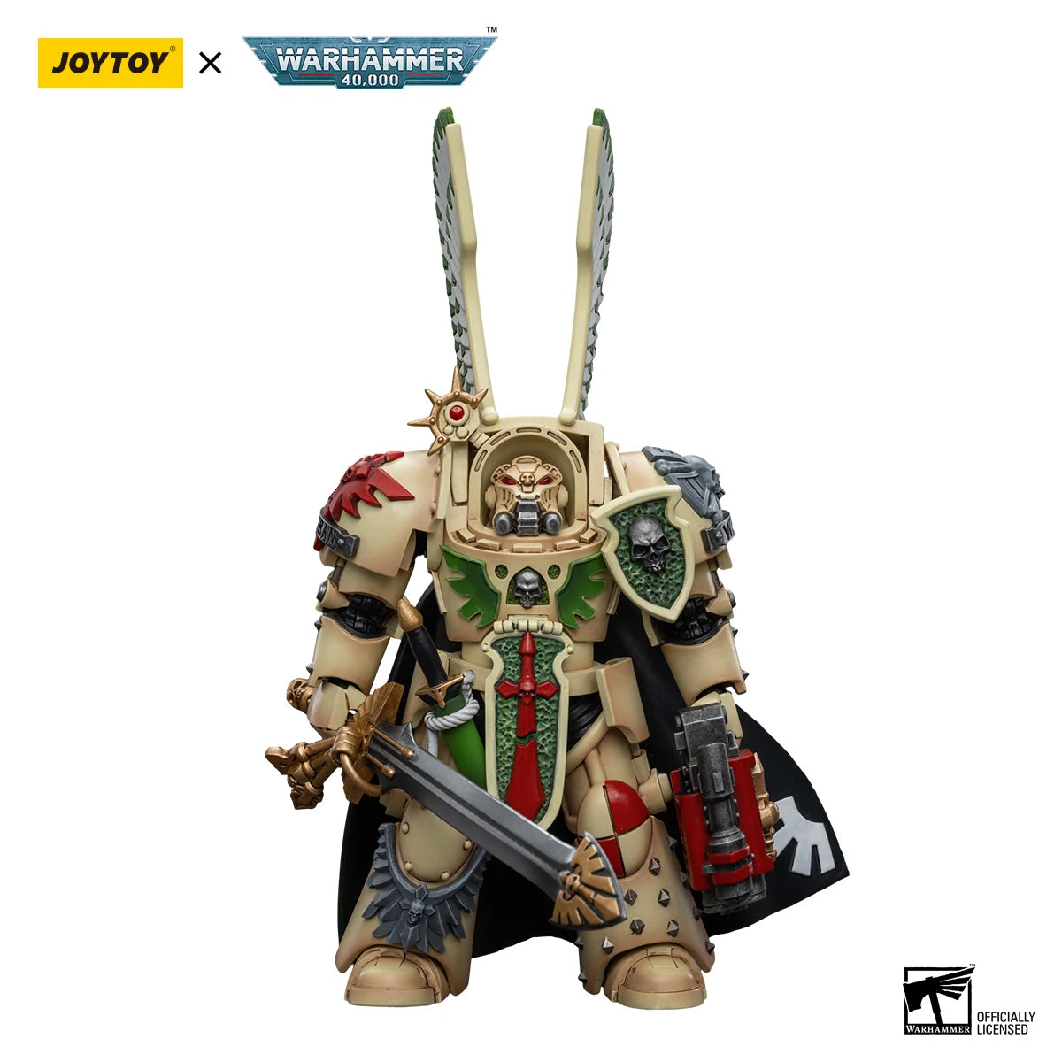 JOYTOY Warhammer 40K 1/18 Action Figures Anime 13.6Cm Dark Angels Deathwing Strikemaster Deathwing Knight Master Model Toys