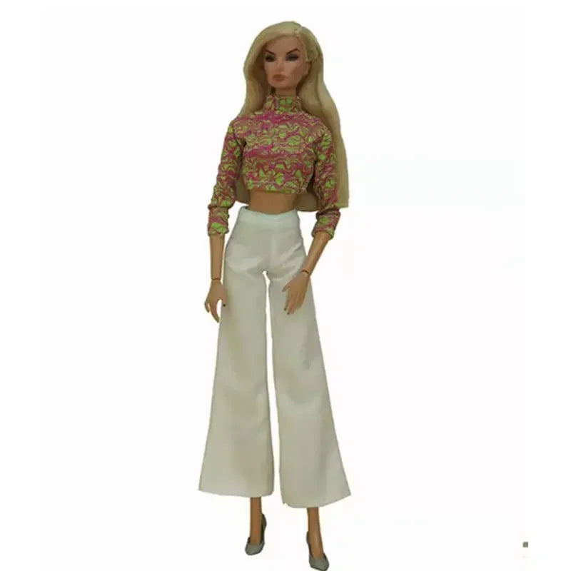 1/6 BJD Clothes for Barbie Doll Outfits Shirt Crop Tops Trousers Pants 11.5" Dolls Accessories for Barbie Clothes Kids Toys Gift