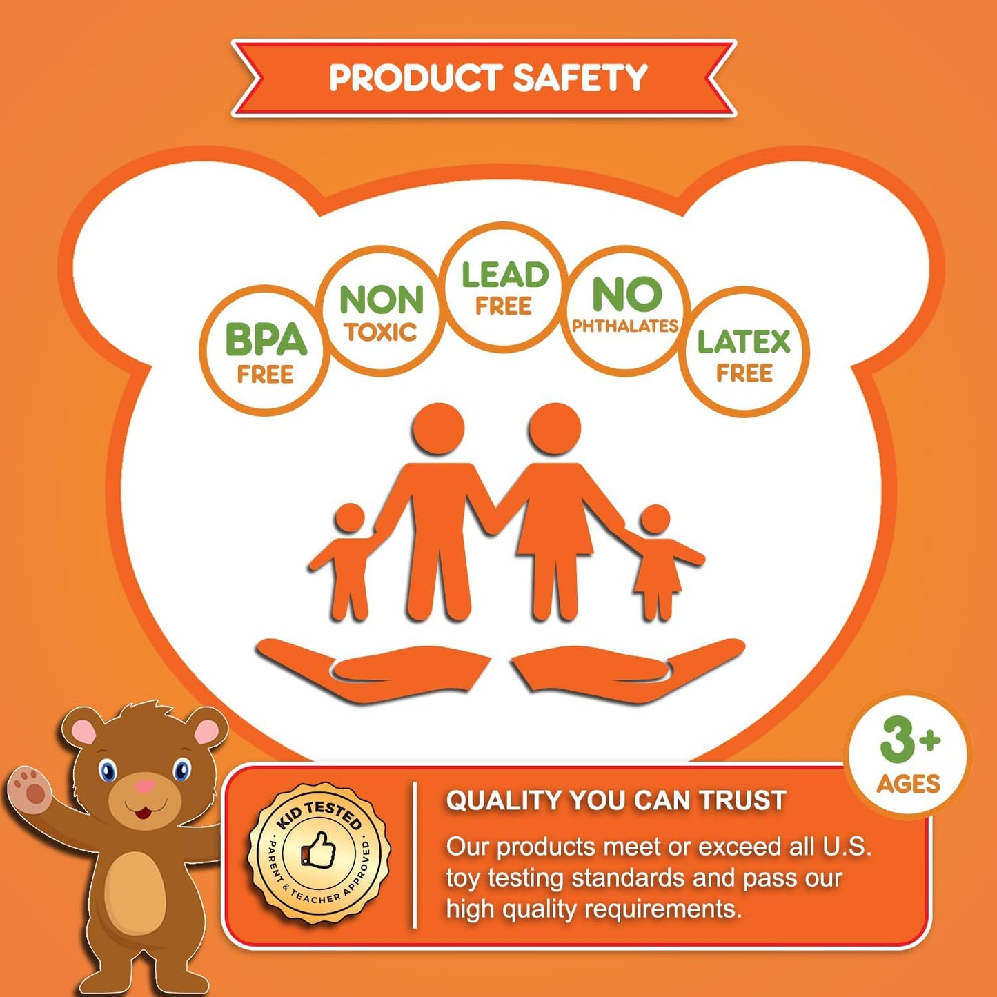 Jumbo Counting Bears with Stacking Cups - Montessori Educational Sorting Rainbow Toys for 3 Year Old Boys and Girls with 48 Preschool Math Manipulatives, Toy Storage and Toddler Games Ebook