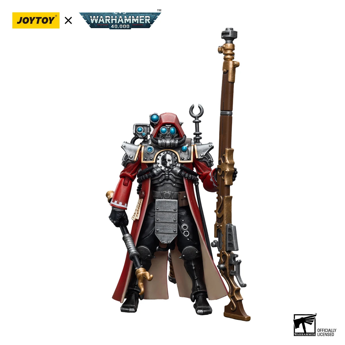 JOYTOY Warhammer 40K 1/18 Action Figures Anime 10.8Cm Adeptus Mechanicus Skitarii Ranger Alpha Transuranic Data-Tether