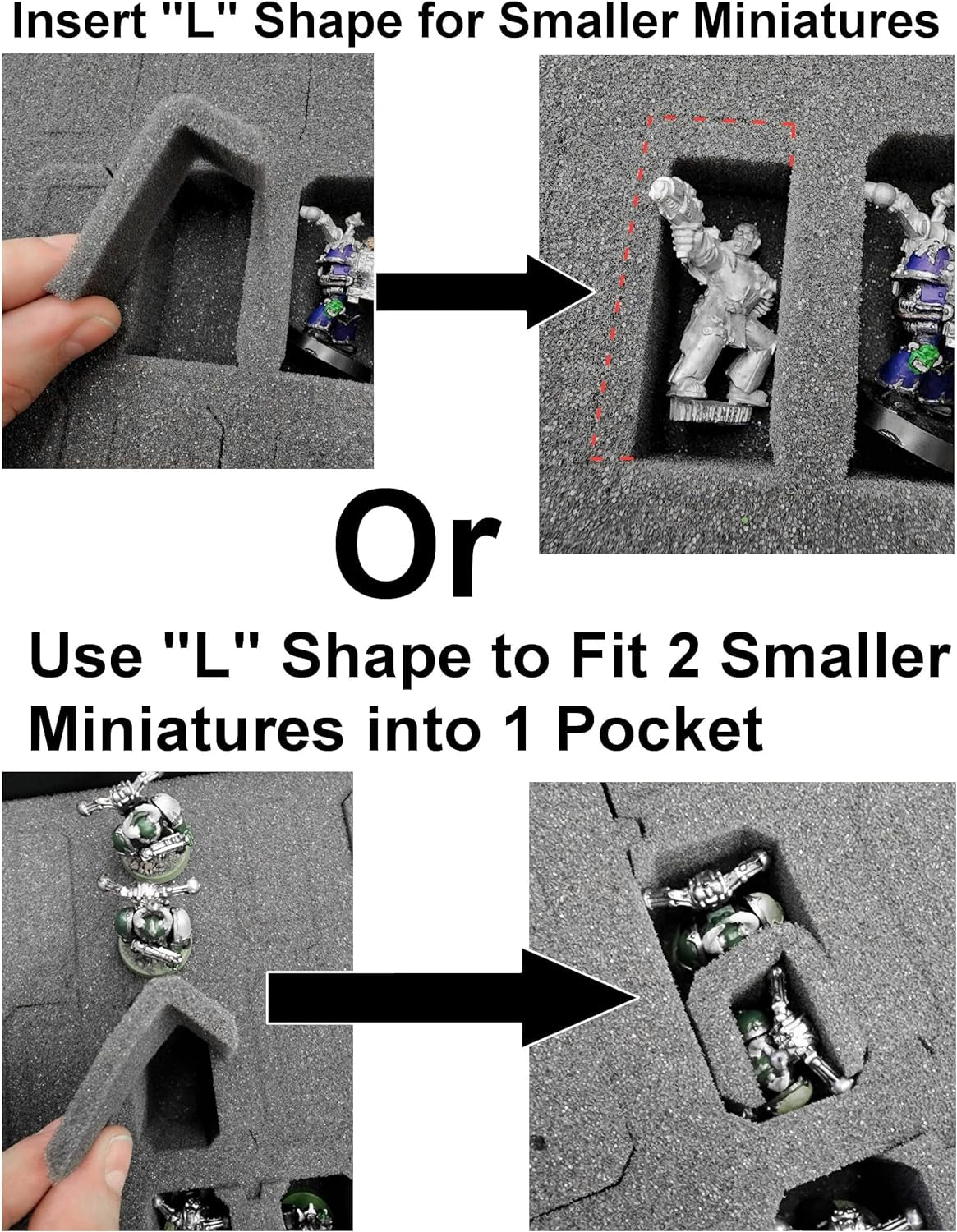 Case Club 134+ Miniature Figurine Hard Shell Carrying Case - Fits Warhammer 40K,