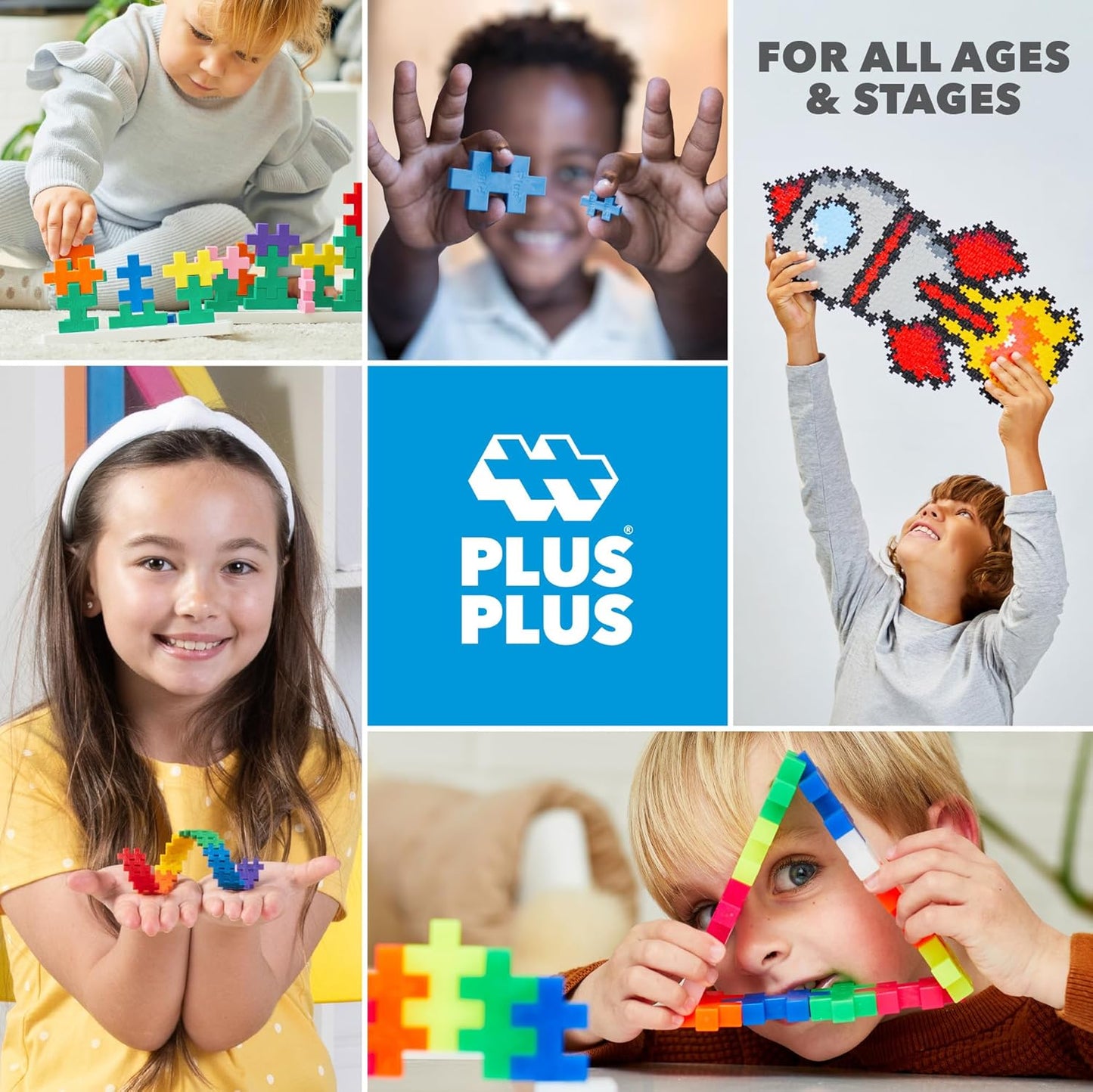 240 Piece Interlocking Building Blocks for Kids, Open Ended Connecting Toys, STEM Bin Classroom Mini Manipulatives - Basic Mix Play Tube