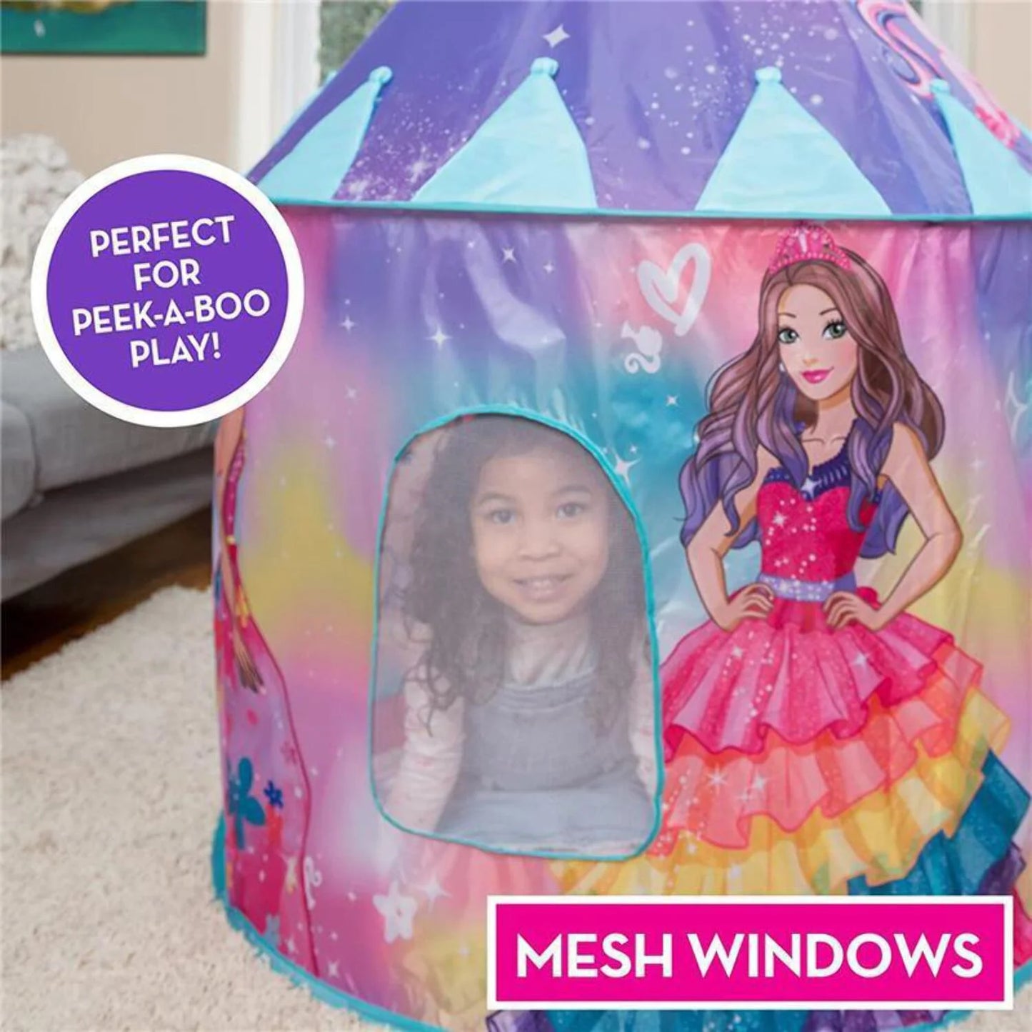 Sunny Days - Barbie Pop up Castle Dreamtopia Pink Princess Play Tent