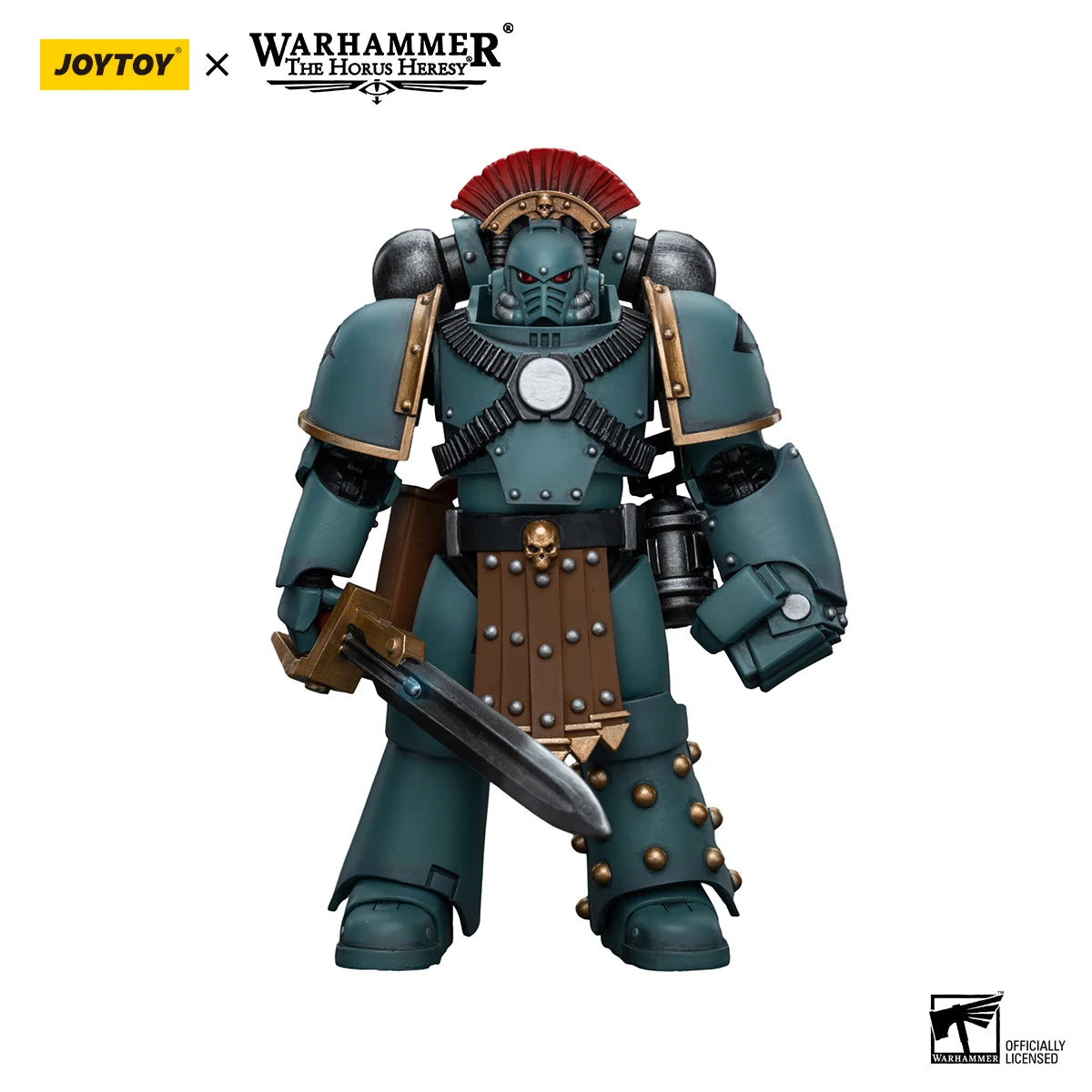 JOYTOY Warhammer 40K 1/18 Action Figure Sons of Horus MKIV Tactical Squad Sergeant with Power Fist Anime Figures Toys Model