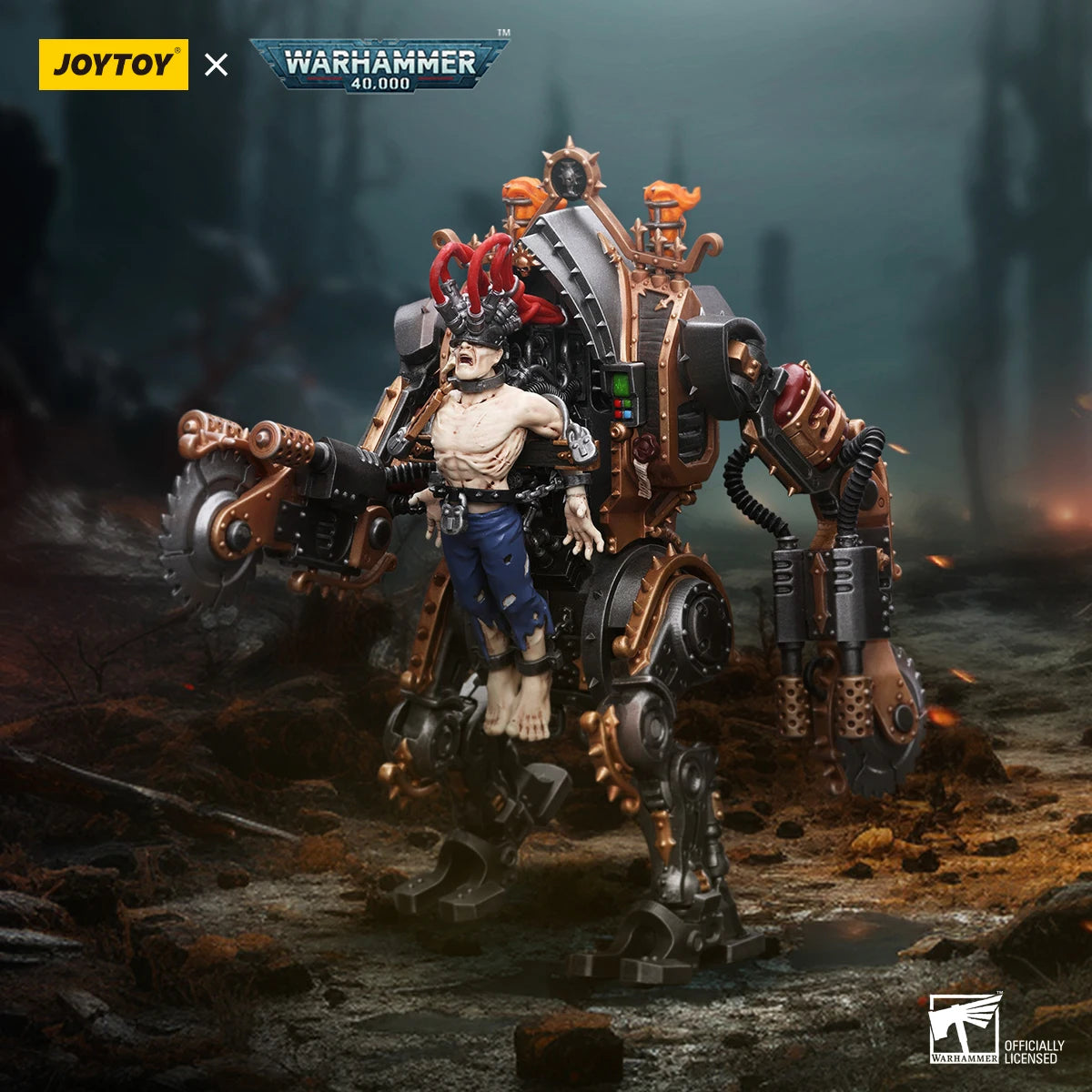 JOYTOY Warhammer 40K 1/18 Action Figures Anime Mecha 24Cm Adepta Sororitas Penitent Engine Collection Mecha Model Toys