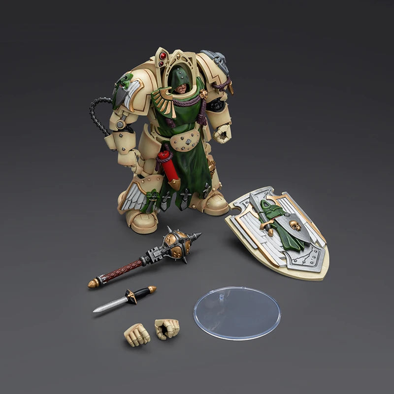 JOYTOY Warhammer 40K Dark Angels Deathwing Knight with Mace of Absolution 1 Action Figure 1:18,Collection Model Gift