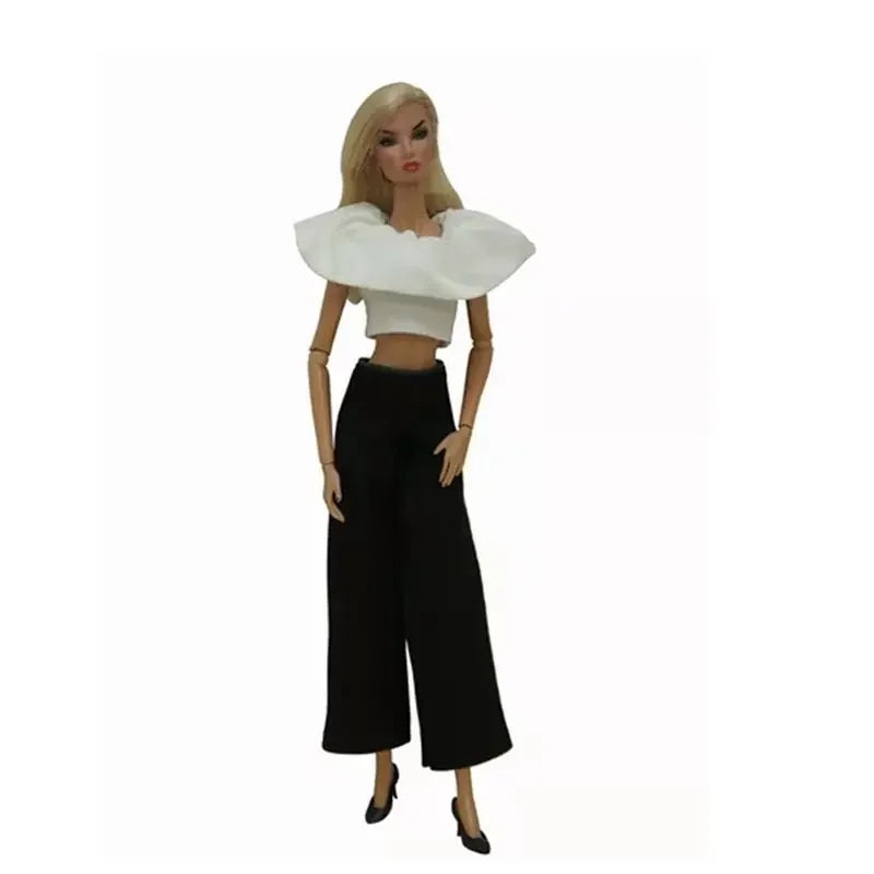 1/6 BJD Clothes for Barbie Doll Outfits Shirt Crop Tops Trousers Pants 11.5" Dolls Accessories for Barbie Clothes Kids Toys Gift