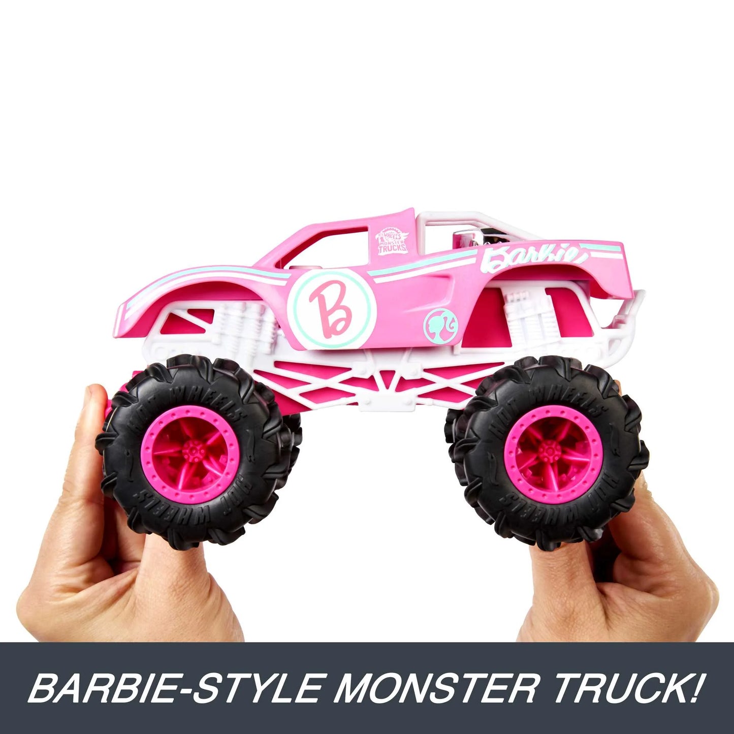 Barbie Monster Truck RC, Battery-Powered Remote-Control Toy Truck in 1:24 Scale