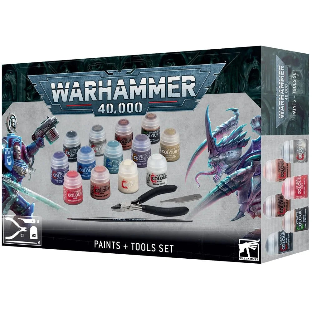 - Warhammer 40K - Paints + Tools Set