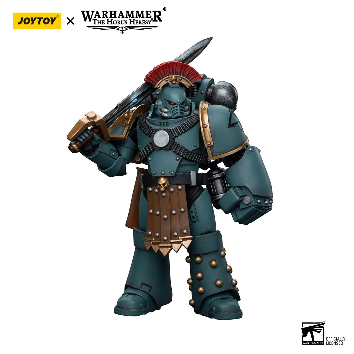 JOYTOY Warhammer 40K 1/18 Action Figure Sons of Horus MKIV Tactical Squad Sergeant with Power Fist Anime Figures Toys Model