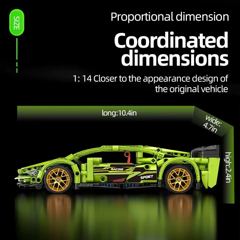 504Pcs Building Blocks Car Early Learning Development Benefits Intelligence Assembled Toys Children'S Birthday Gift