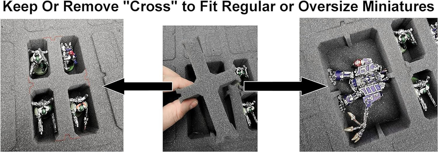 Case Club 134+ Miniature Figurine Hard Shell Carrying Case - Fits Warhammer 40K,