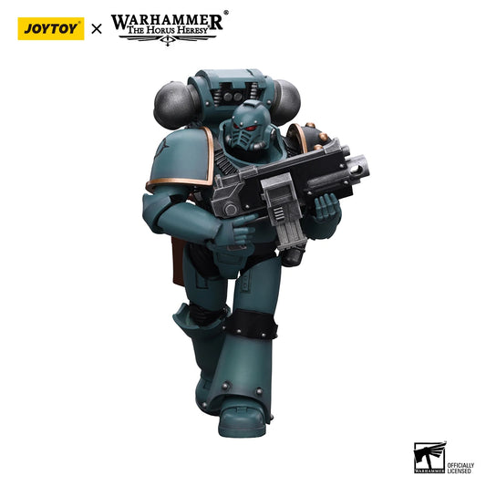 JOYTOY Warhammer 40K 1/18 Action Figure Sons of Horus MKIV Tactical Squad Legionary with Bolter Anime Figures Toys Model