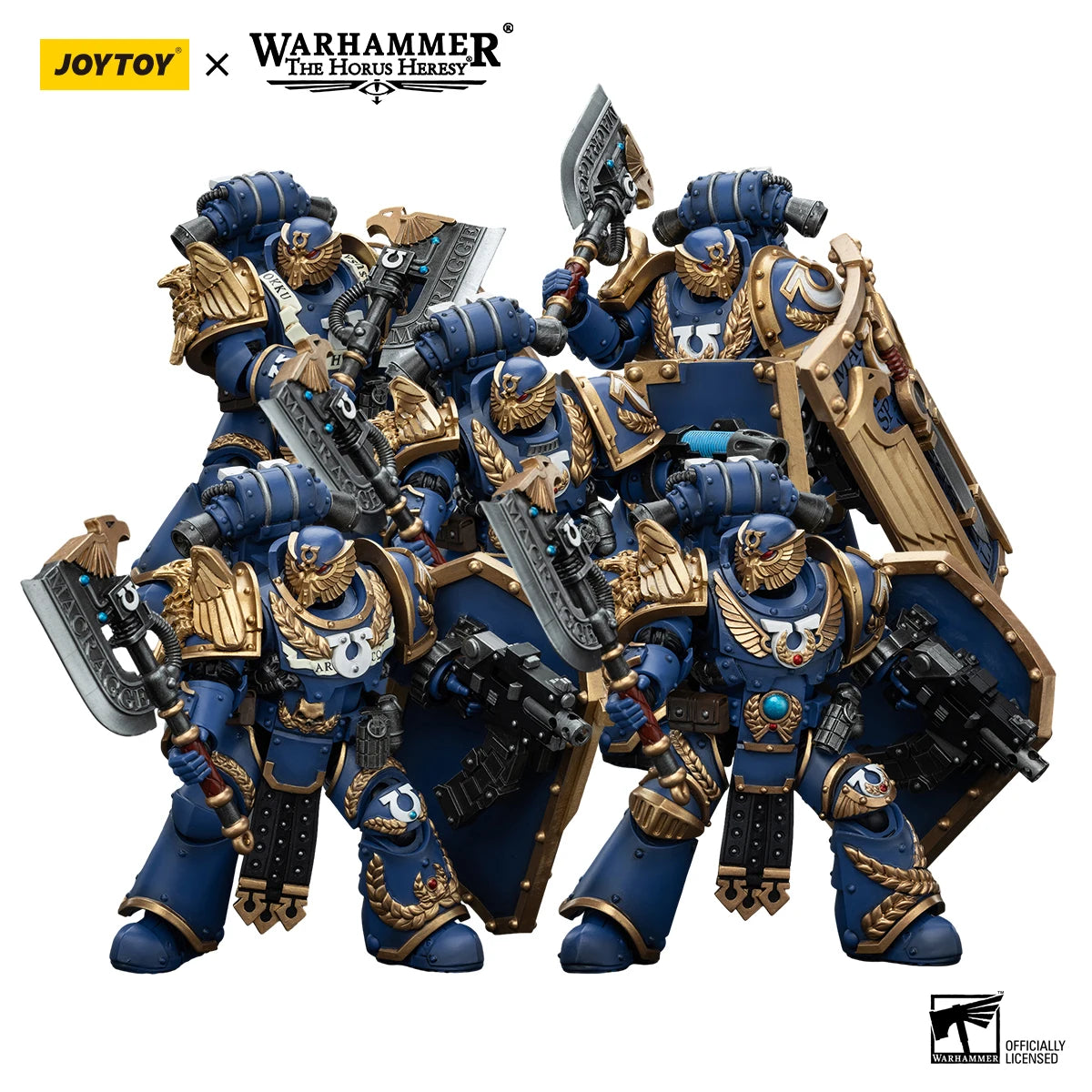 JOYTOY Warhammer 40K 1/18 Action Figures Anime 12.2Cm Ultramarines Invictarus Suzerain Squad