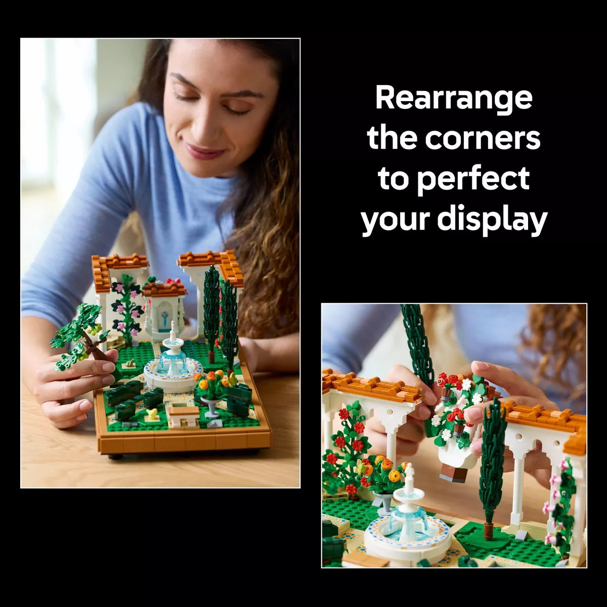 LEGO Icons Fountain Garden Building Set, DIY Kit for Adults 10359