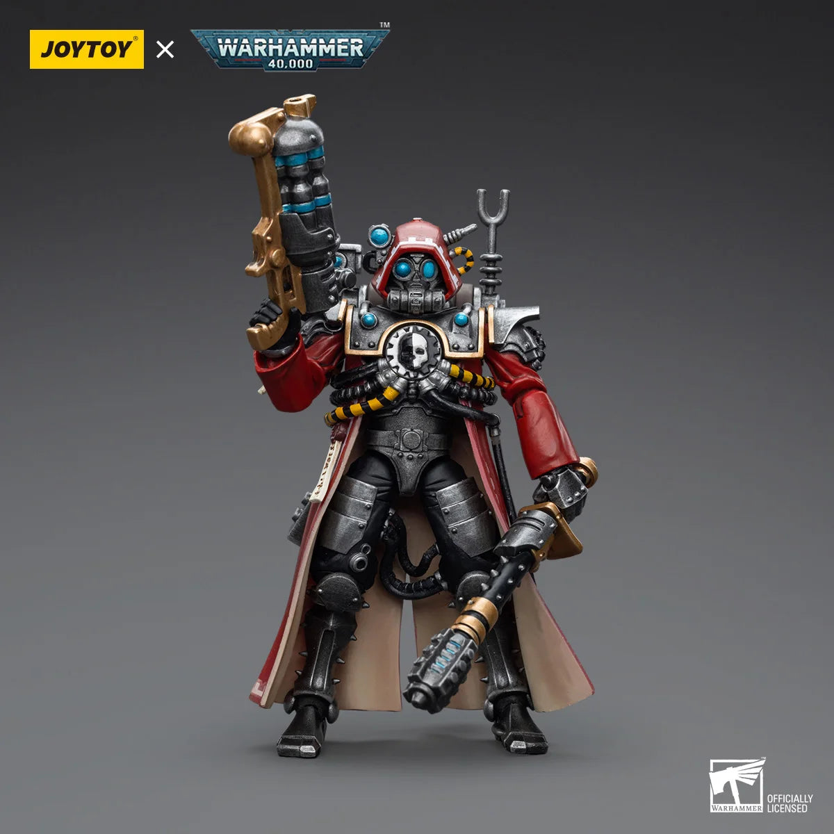JOYTOY Warhammer 40K 1/18 Action Figures Anime 10.8Cm Adeptus Mechanicus Skitarii Ranger Alpha Transuranic Data-Tether