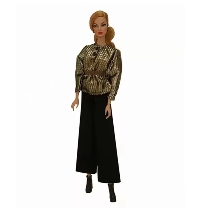 1/6 BJD Clothes for Barbie Doll Outfits Shirt Crop Tops Trousers Pants 11.5" Dolls Accessories for Barbie Clothes Kids Toys Gift