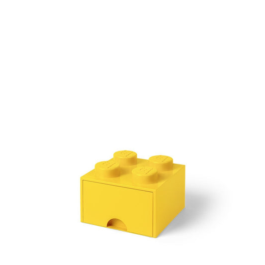 , LEGO Brick Drawer - Stackable Storage and Décor - Brick 4, Bright Yellow