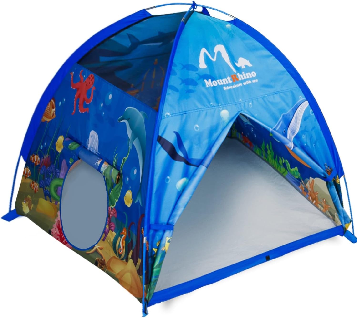 Kids Play Tent Playhouse-48”X48”X42” Ocean Tent Indoor Outdoor Tents for Kids Portable Ocean Animals Toys Tents for Boys Girls Imaginative Camping Games Kid’S Gift