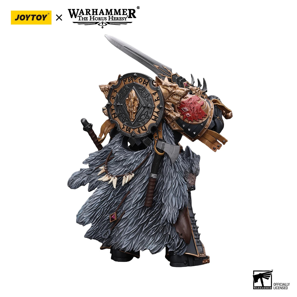 JOYTOY Warhammer 40K 1/18 Action Figures Anime 18Cm Space Wolves Leman Russ Primarch of the Vith Legion