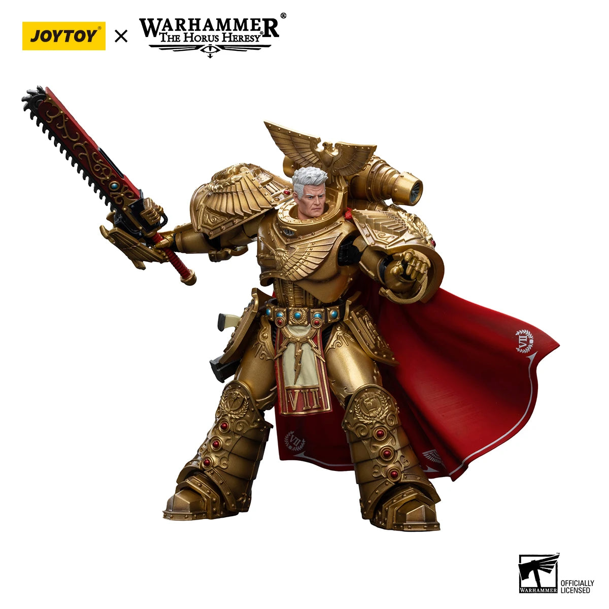 JOYTOY Warhammer 40K 1/18 Action Figures Anime 18Cm Imperial Fists Rogal Dorn, Primarch of the Vllth Legion