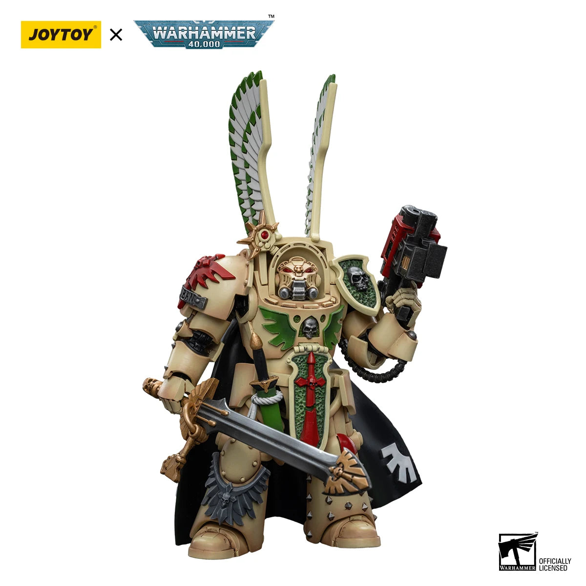 JOYTOY Warhammer 40K 1/18 Action Figures Anime 13.6Cm Dark Angels Deathwing Strikemaster Deathwing Knight Master Model Toys