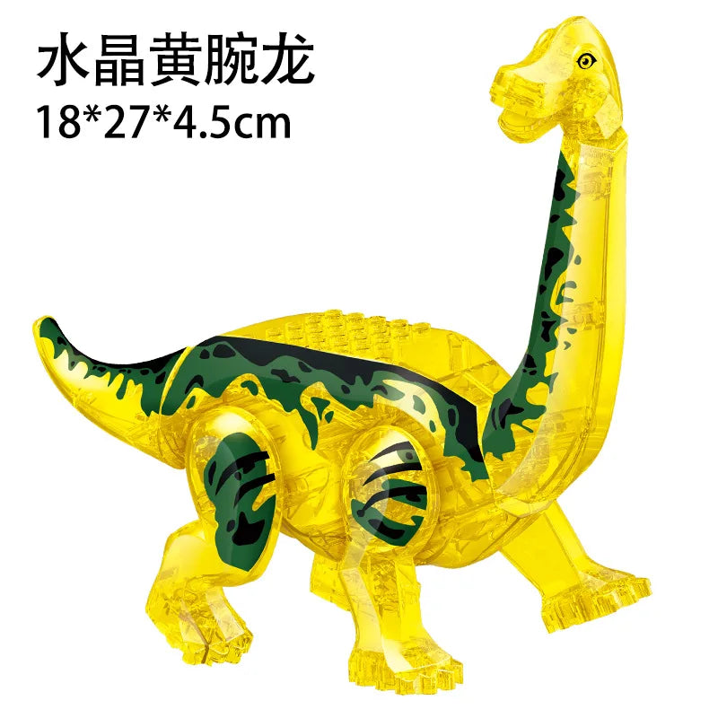 Jurassic World 3 Brutal Raptor Building Blocks Dinosaur Bricks Tyrannosaurus Indominus I-Rex Assemble Toy for Children