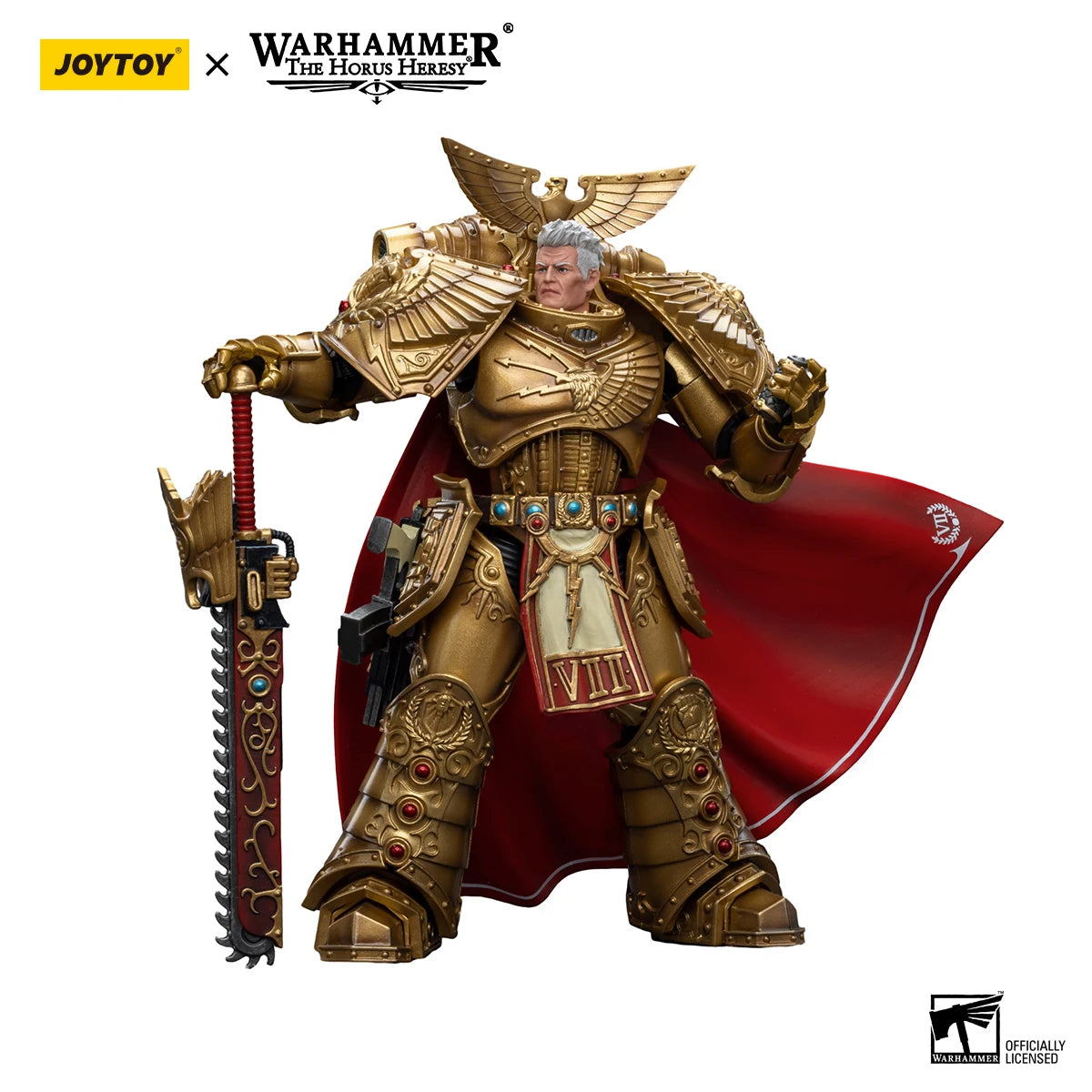 JOYTOY Warhammer 40K 1/18 Action Figures Anime 18Cm Imperial Fists Rogal Dorn, Primarch of the Vllth Legion