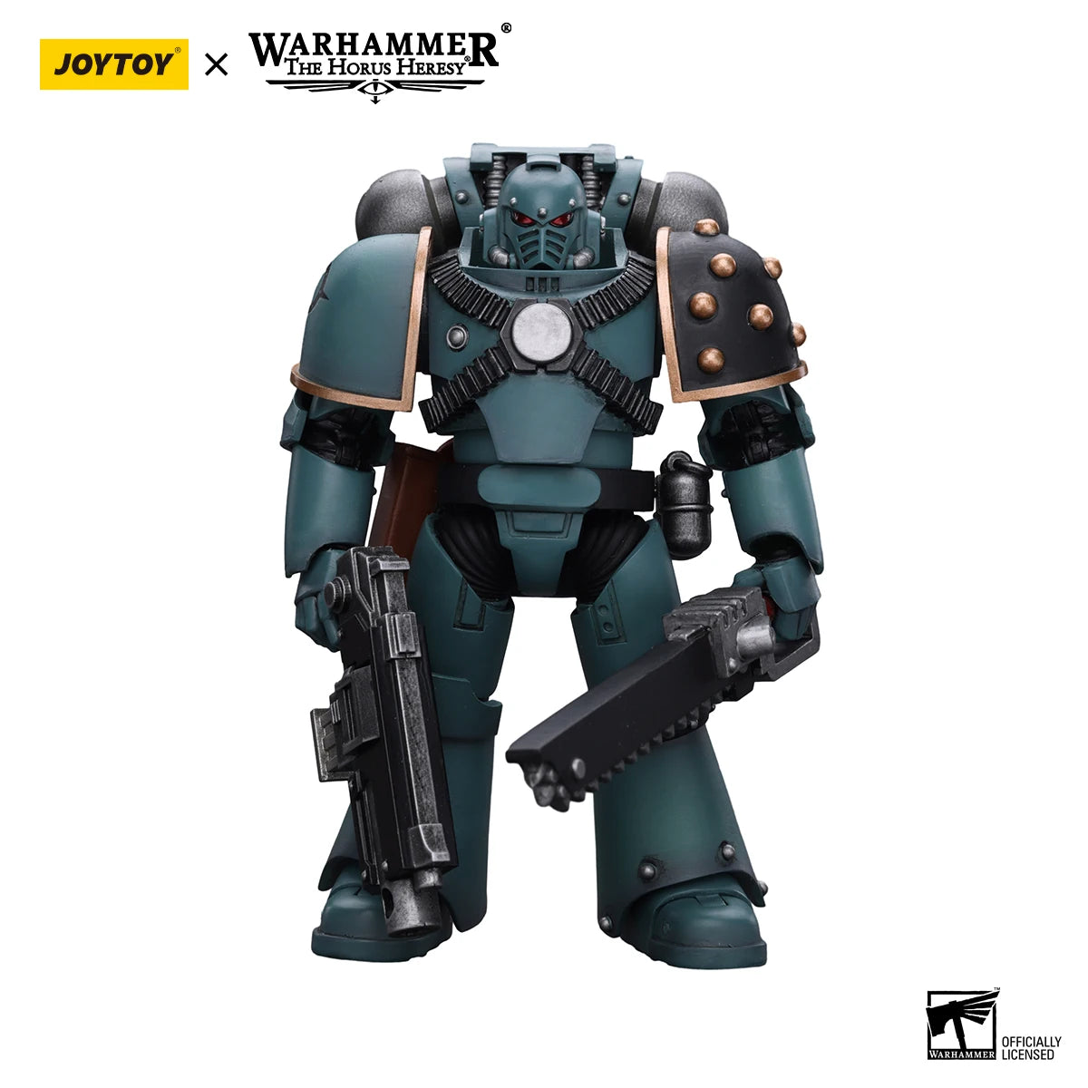 JOYTOY Warhammer 40K 1/18 Action Figure Sons of Horus MKIV Tactical Squad Legionary with Bolter Anime Figures Toys Model