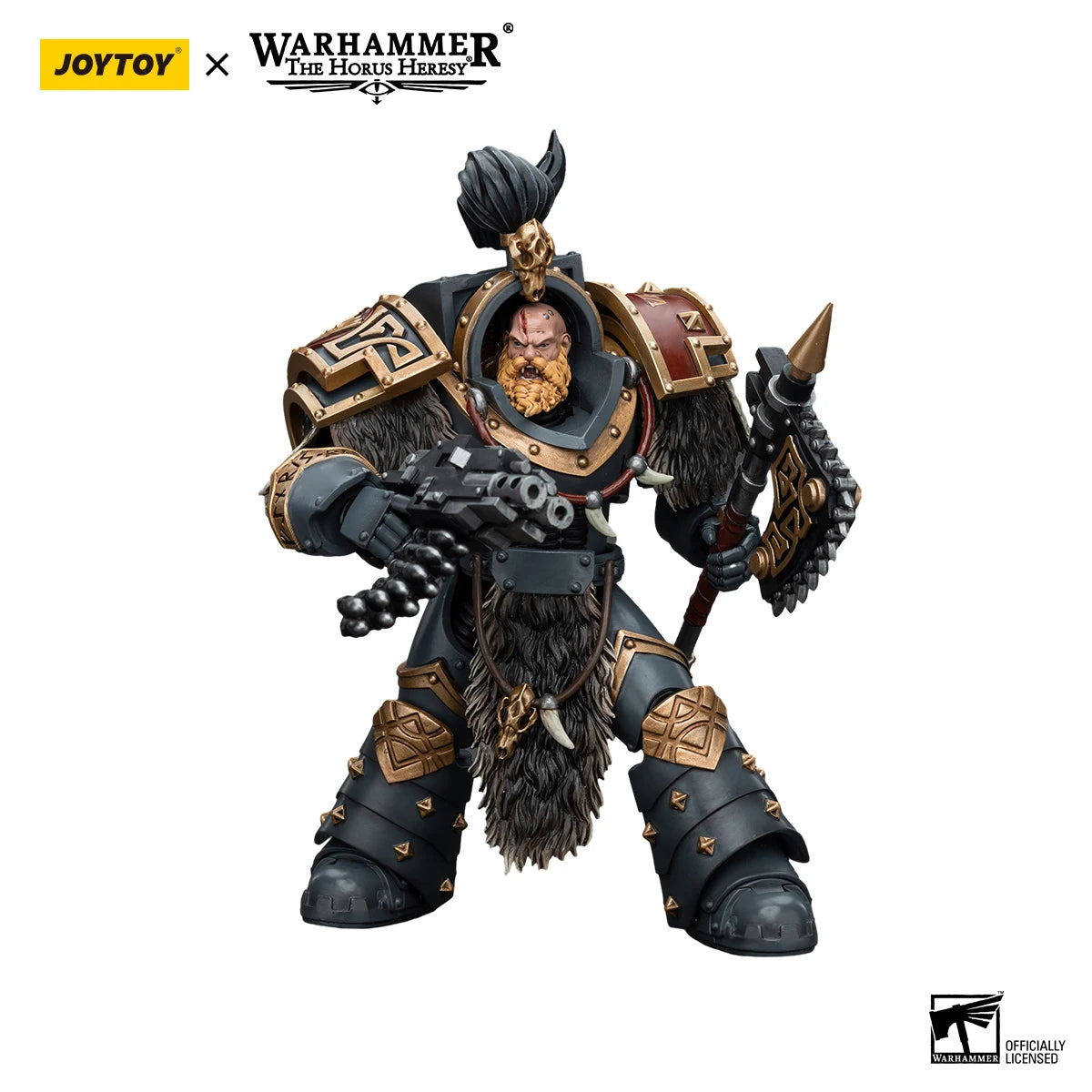 JOYTOY Warhammer 40K 1/18 Action Figure Space Wolves Varagyr Wolf Guard Squad Varagyr Terminator3 Anime Figures Toys Model