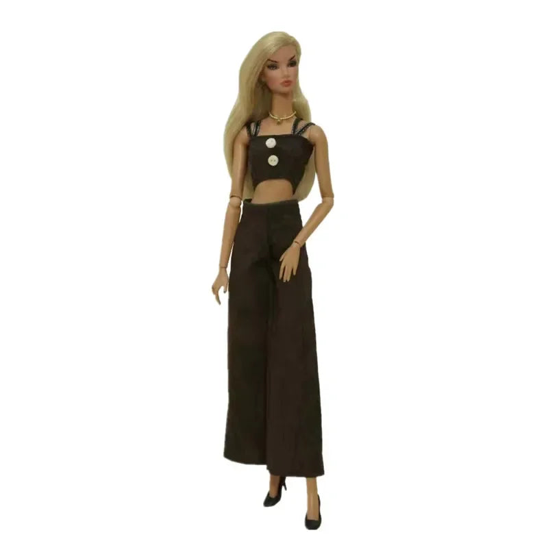 1/6 BJD Clothes for Barbie Doll Outfits Shirt Crop Tops Trousers Pants 11.5" Dolls Accessories for Barbie Clothes Kids Toys Gift