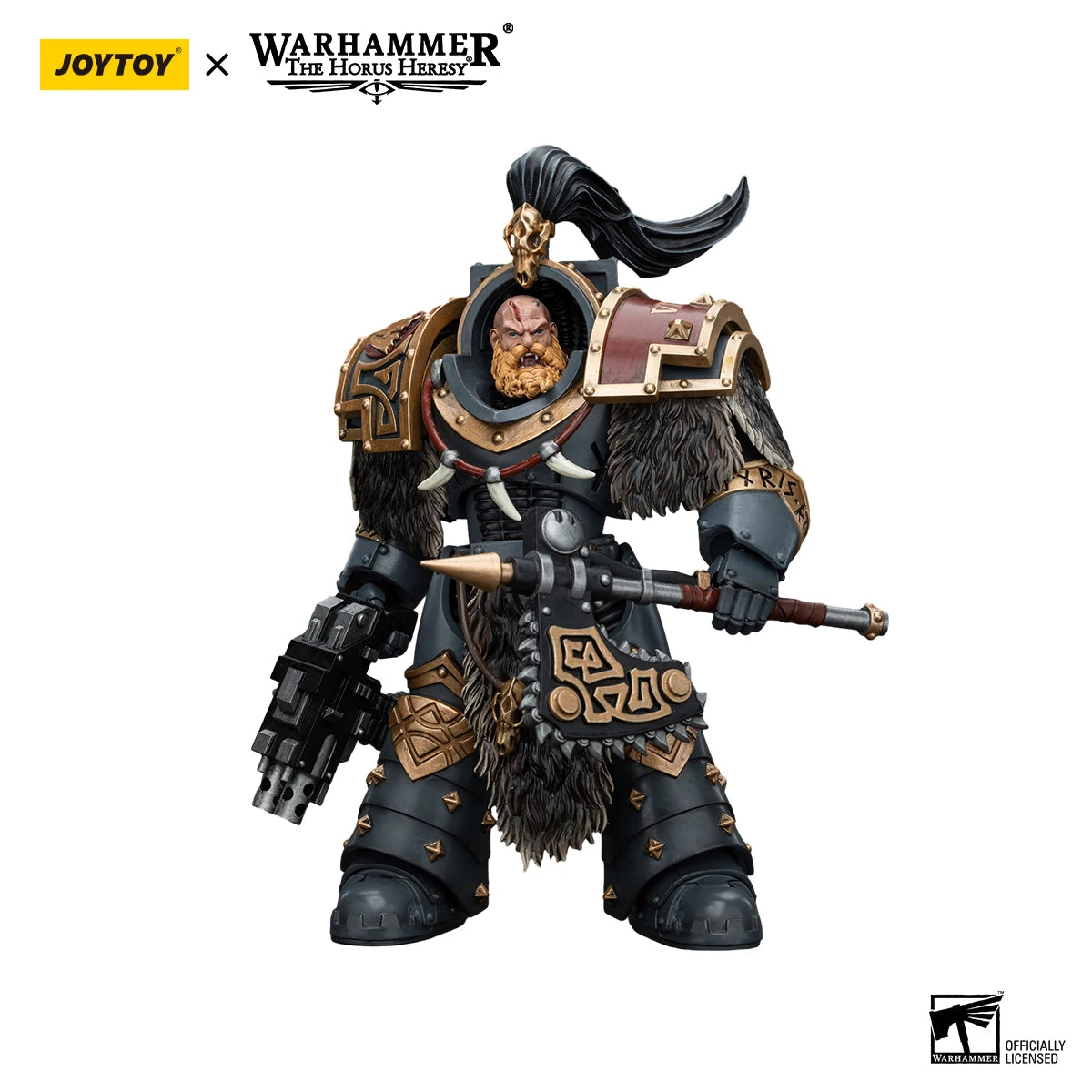 JOYTOY Warhammer 40K 1/18 Action Figure Space Wolves Varagyr Wolf Guard Squad Varagyr Terminator3 Anime Figures Toys Model