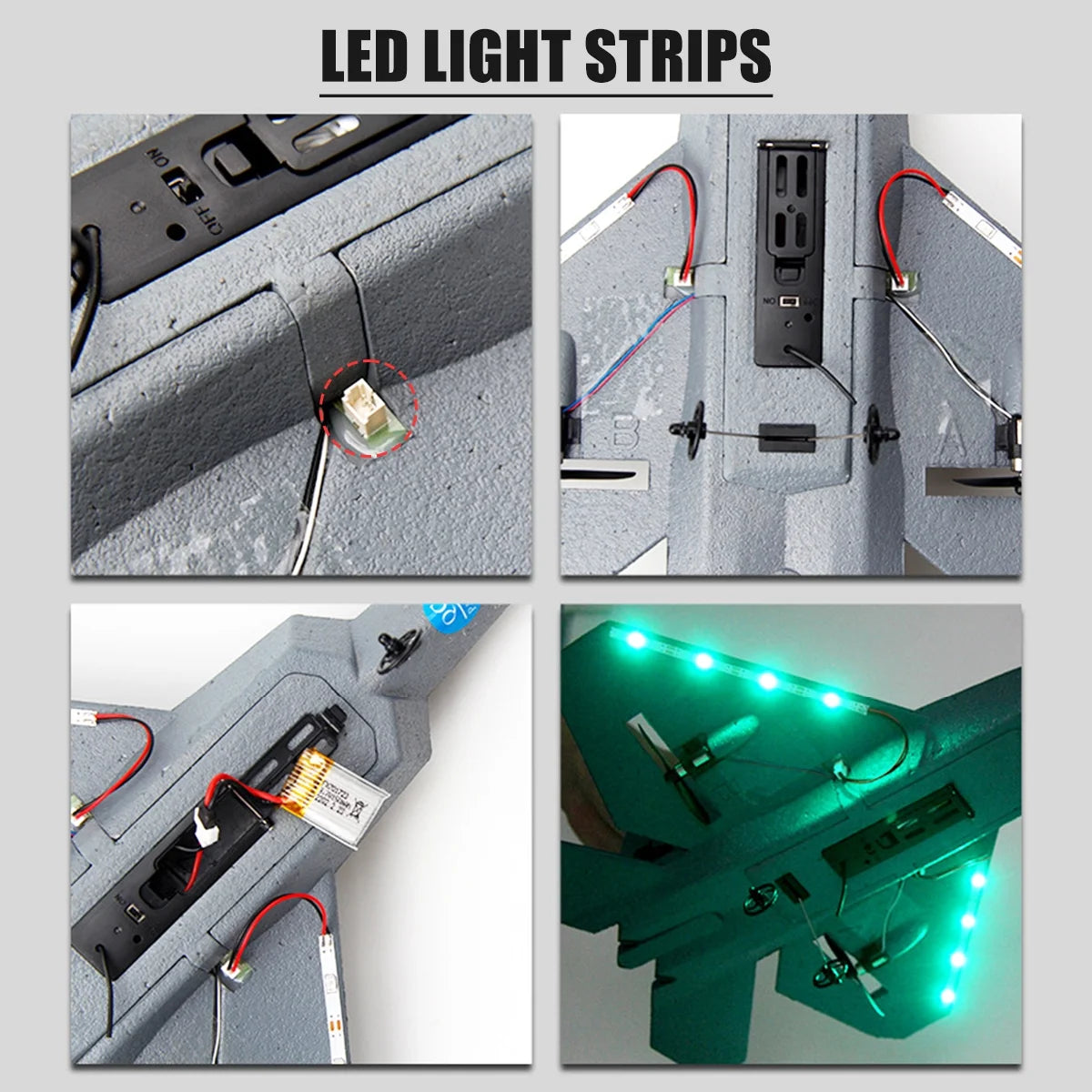 Remote Control Planes for Adults with 2 Batteries, F22 Raptor RC Airplanes for Kids 14+