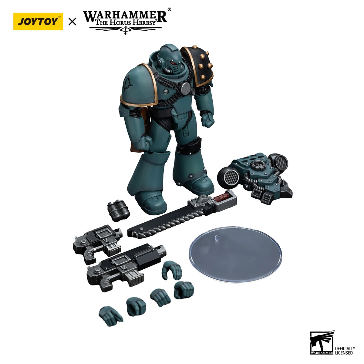 JOYTOY Warhammer 40K 1/18 Action Figure Sons of Horus MKIV Tactical Squad Legionary with Bolter Anime Figures Toys Model