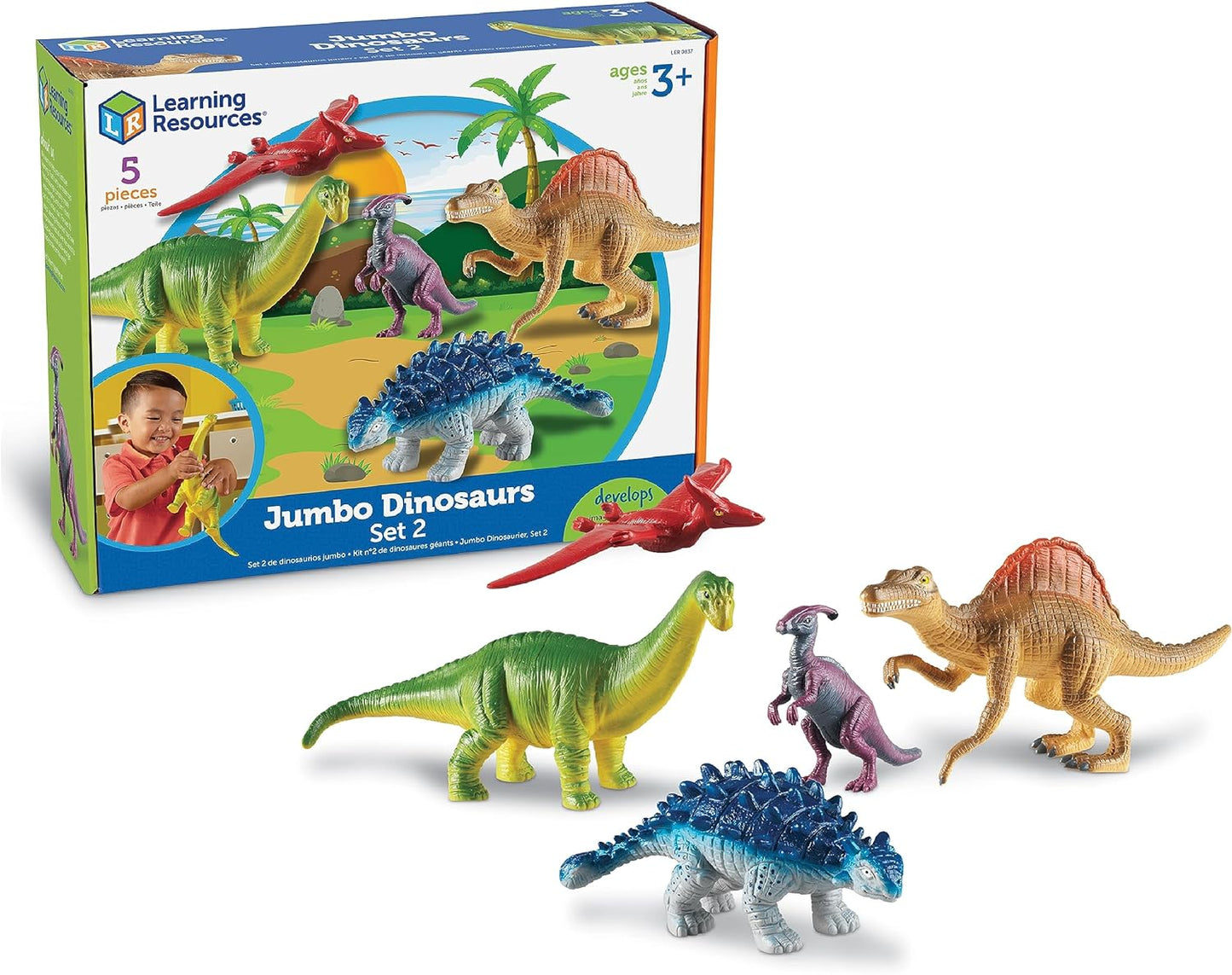 Jumbo Expanded Set - 5 Pieces, Ages 3+, Toys for Toddlers, Action Figure Toys, Kids' Play Creature Figures