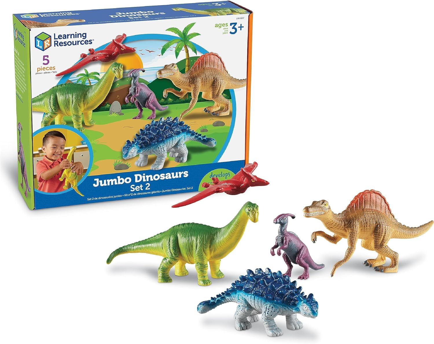 Jumbo Expanded Set - 5 Pieces, Ages 3+, Toys for Toddlers, Action Figure Toys, Kids' Play Creature Figures