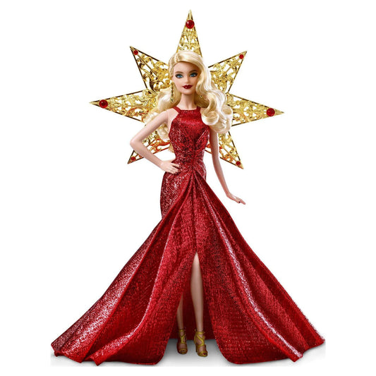 Collector 2017 Holiday Doll, Blonde, with Star Adornment