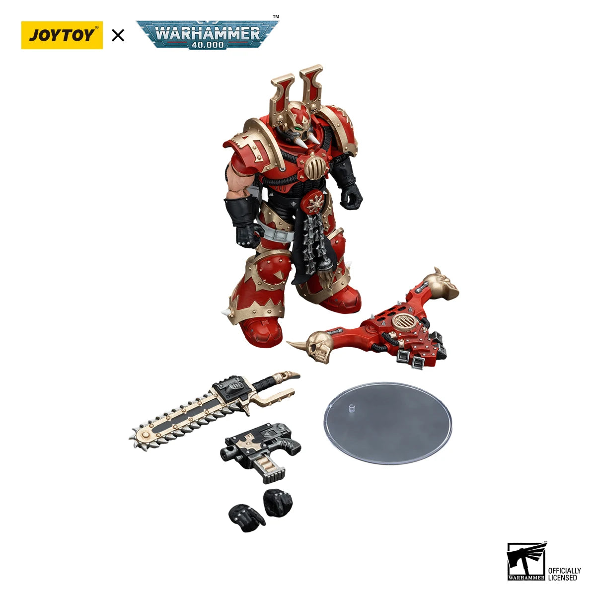 JOYTOY Warhammer 40K 1/18 Action Figure World Eaters Khorne Berzerker 5 Anime Figures Toys Model