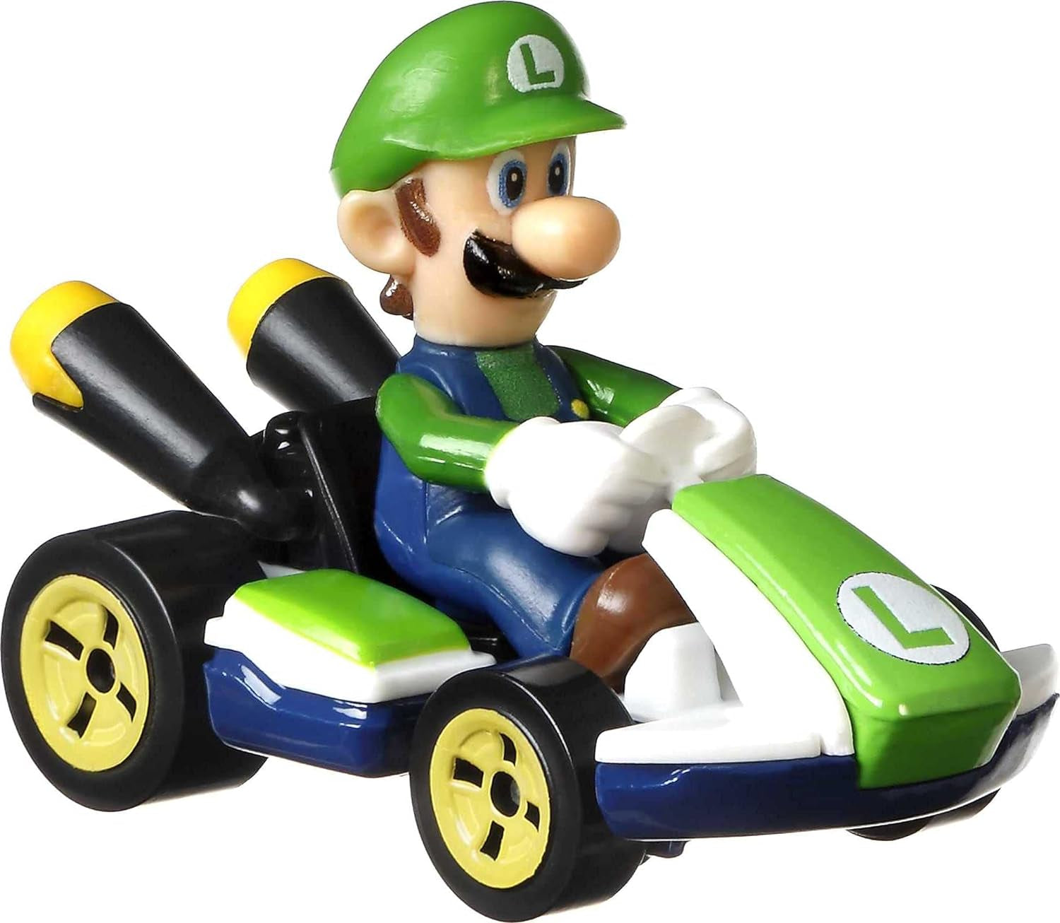 Mario Kart Vehicle 4-Pack, Set of 4 Fan-Favorite Characters Includes 1 Exclusive Model, Collectible Gift for Kids & Fans Ages 3 Years Old & Up