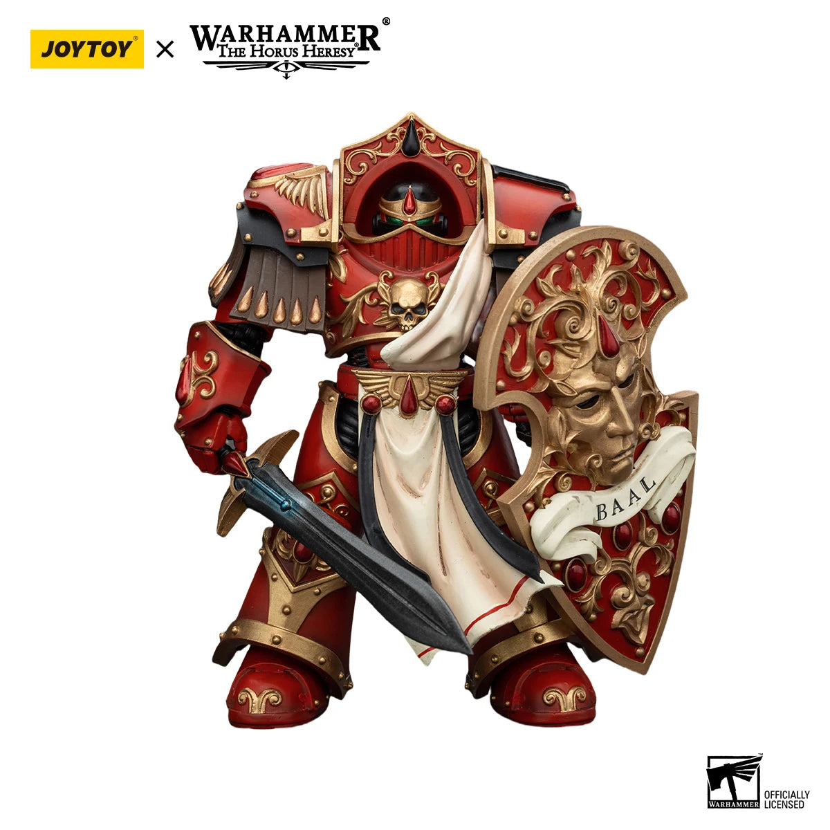 JOYTOY Warhammer 40K 1/18 Action Figures Anime 13.6Cm Blood Angels Crimson Paladins Squad