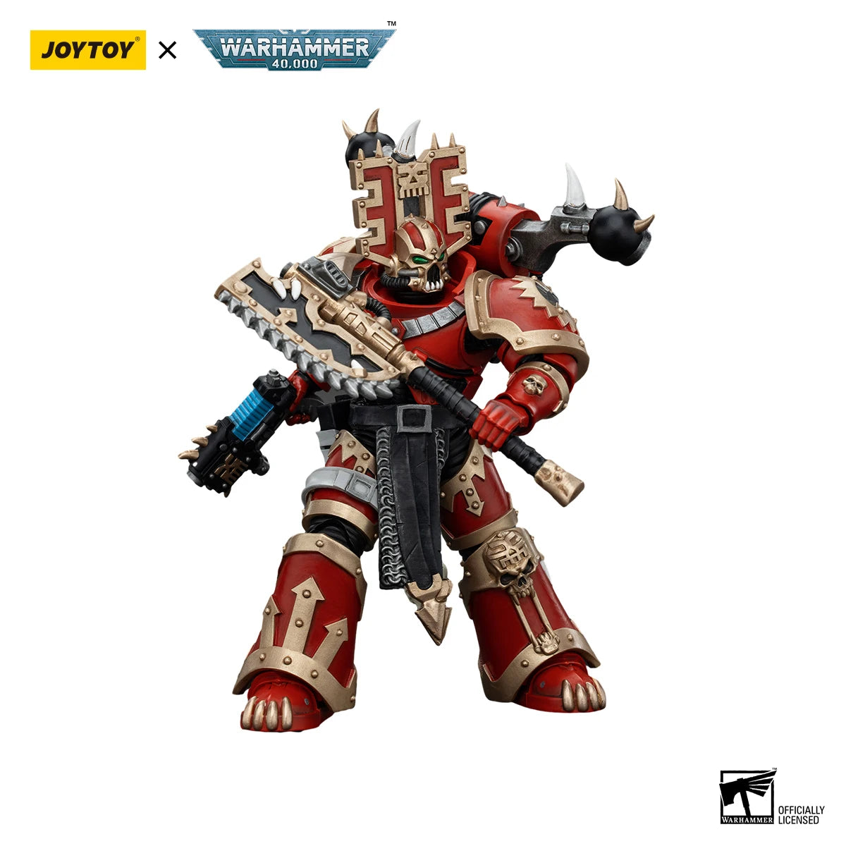 JOYTOY Warhammer 40K 1/18 Action Figure World Eaters Khorne Berzerker 4 Anime Figures Toys Model