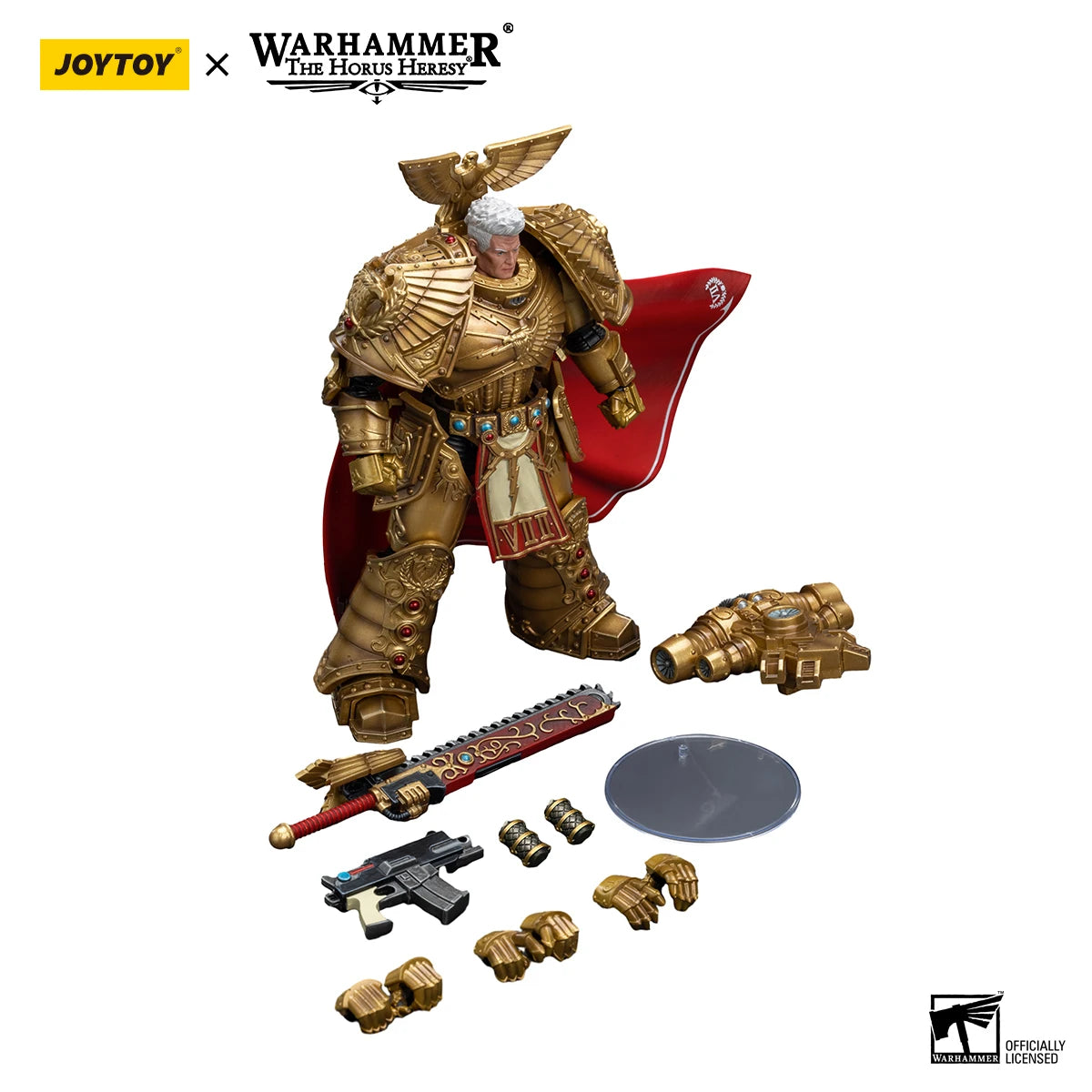 JOYTOY Warhammer 40K 1/18 Action Figures Anime 18Cm Imperial Fists Rogal Dorn, Primarch of the Vllth Legion