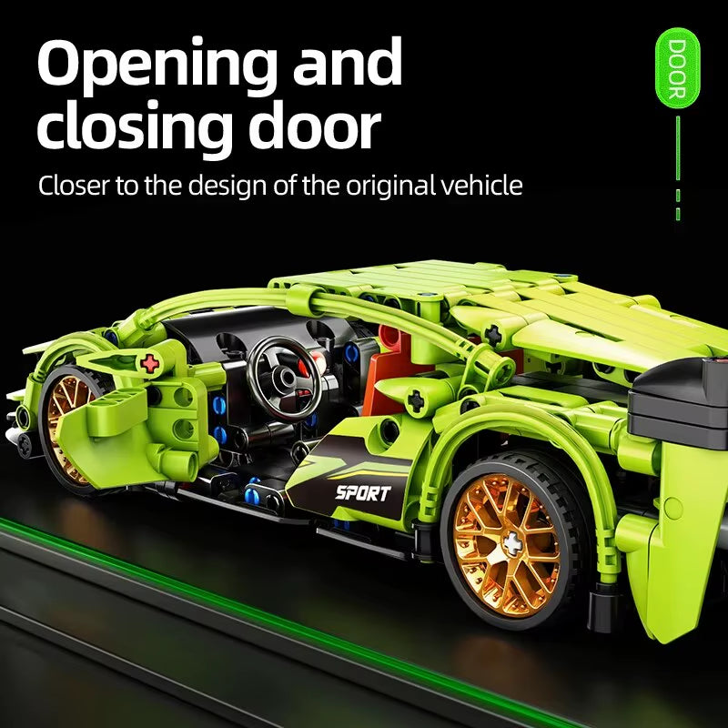 504Pcs Building Blocks Car Early Learning Development Benefits Intelligence Assembled Toys Children'S Birthday Gift
