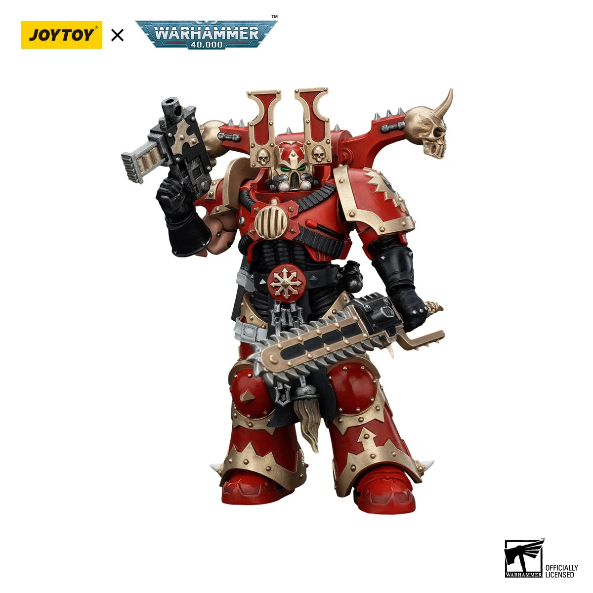 JOYTOY Warhammer 40K 1/18 Action Figure World Eaters Khorne Berzerker 5 Anime Figures Toys Model