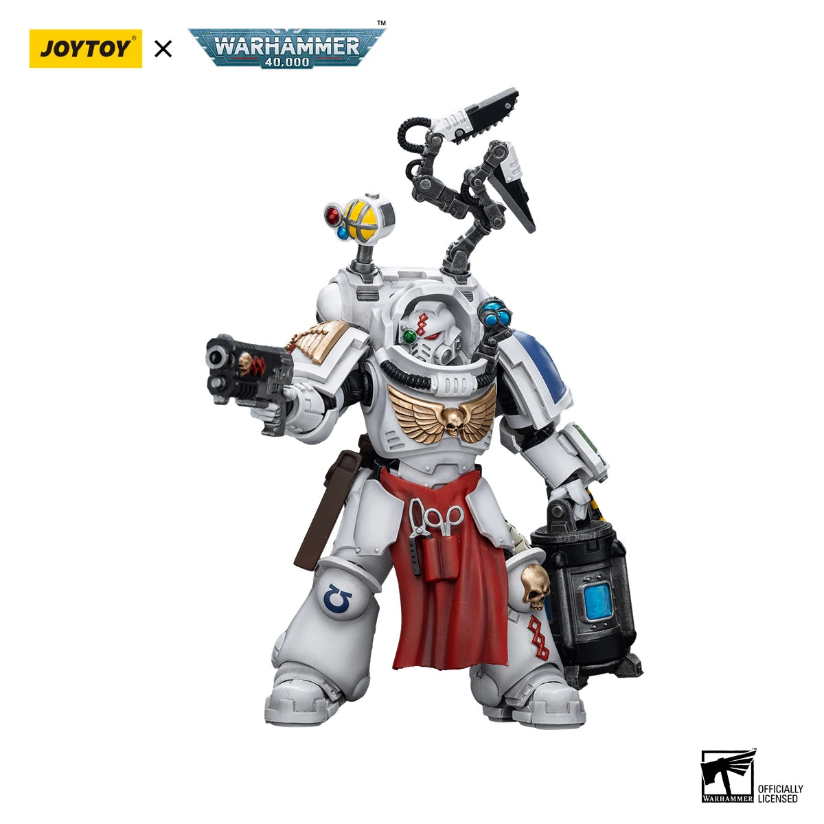JOYTOY Warhammer 40K 1/18 Action Figure Uitramarines Apothecary Biologis Anime Figures Toys Model