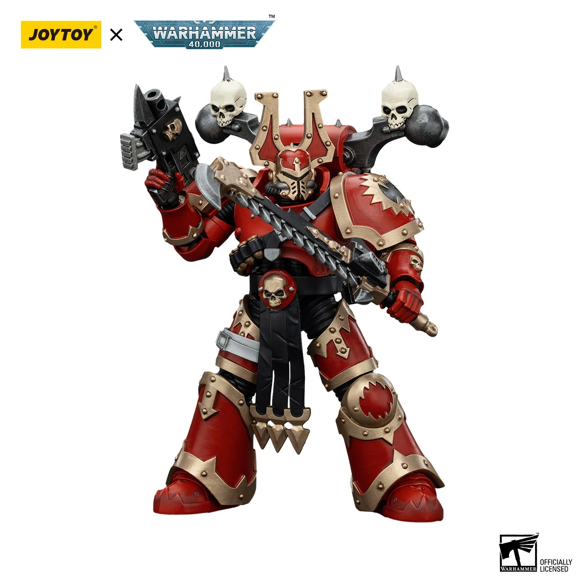 JOYTOY Warhammer 40K 1/18 Action Figure World Eaters Khorne Berzerker 2 Anime Figures Toys Model